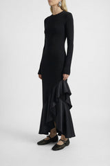 PARIS - Black Woven Leather Ballerina