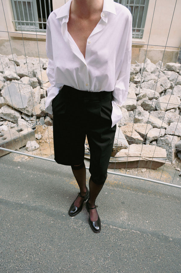 PENELOPE - Black Polished Leather Babies