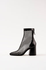 POPPY - Black Mesh Boots