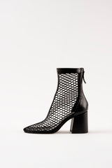 POPPY - Black Mesh Boots