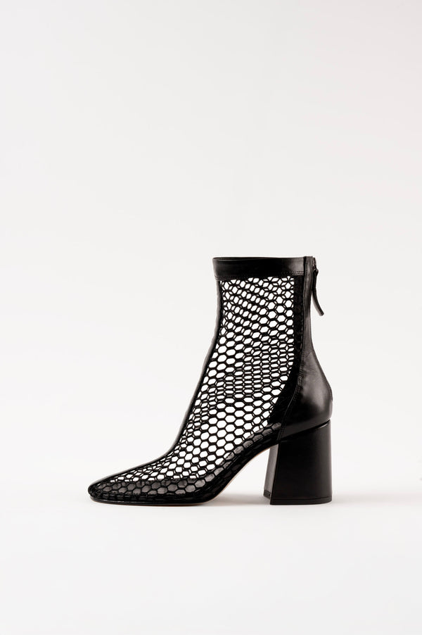 POPPY - Black Mesh Boots