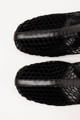 POPPY - Black Mesh Boots