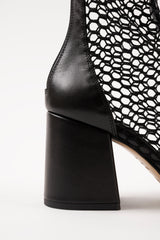 POPPY - Black Mesh Boots