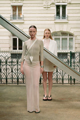 SPIAGGIA - Light Green Leather With Embellishment Sandals