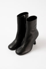 TALIN - Black Leather Ankle Boots