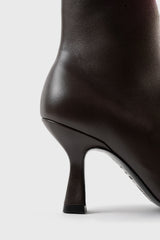 Talin dark brown leather ankle boots - Souliers Martinez
