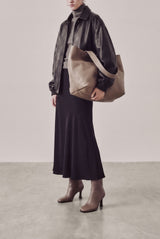 Talin taupe leather ankle boots worn - Souliers Martinez