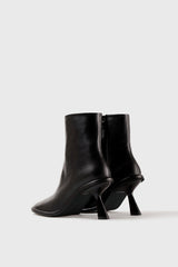 Teo black leather ankle boots - Souliers Martinez
