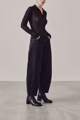 Teruel black leather ankle boots worn - Souliers Martinez