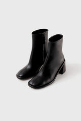 Teruel black leather ankle boots - Souliers Martinez