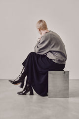 TRIANA - Black Patent Leather Knee-High Boots