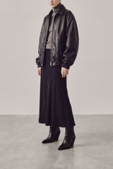 VEGAS - Black Leather Ankle Boots