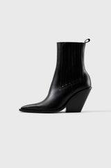 Vegas black leather ankle boots - Souliers Martinez