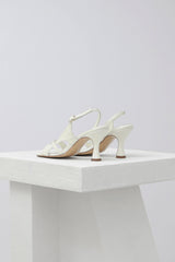 ALGAR - White Patent Leather Sandals