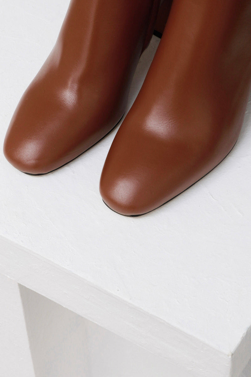MIRASIERRA - Hazelnut Leather Ankle Boots